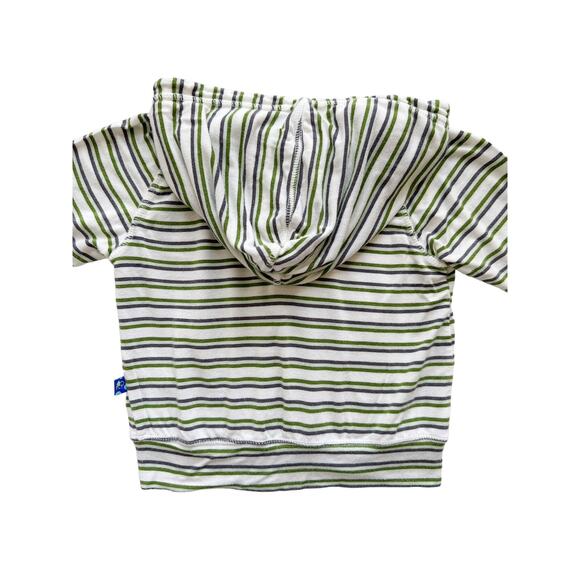 Kickee Pants Bamboo Striped Hoodie Size 12-18m - Picture 3 of 7